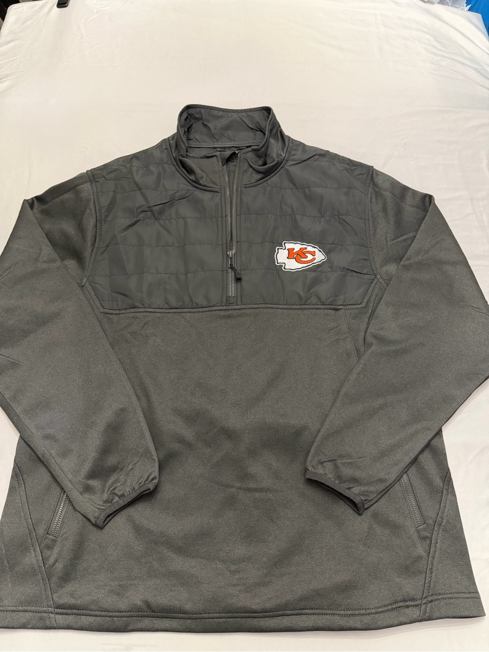 Dunbrooke Gray Kansas City Chiefs Quarter-Zip Pullover